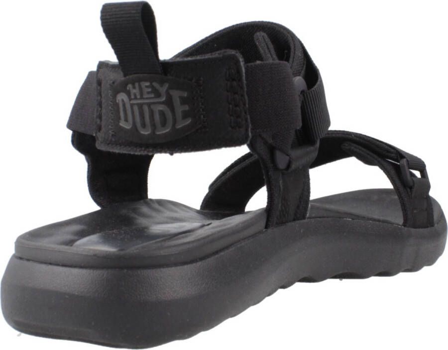 HEYDUDE Carson Sport Mode Heren Sandalen Black Black