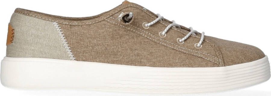 Hey Dude Craft Linen Laced Shoes Brown Heren