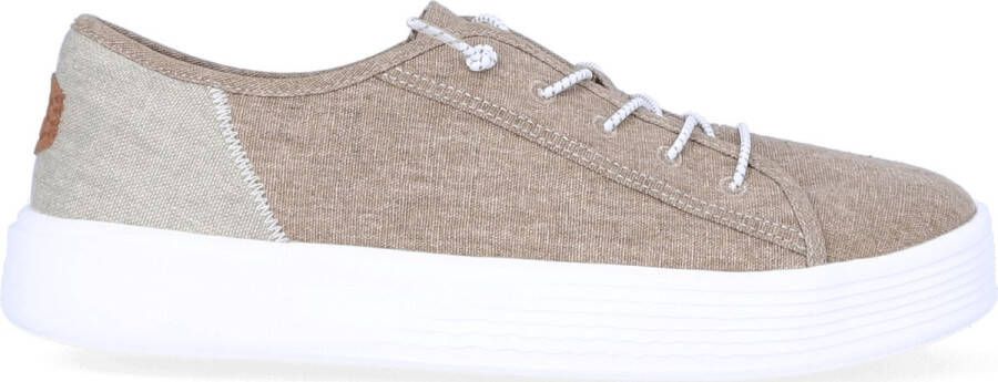 HEYDUDE Cody Craft Linen Heren Sneakers Tan