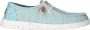 HeyDude Women's Wendy Heathered Slub Tropical Sneakers turkoois - Thumbnail 1