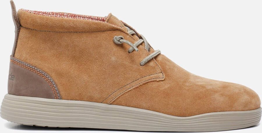 HEYDUDE Hey Dude JO veterschoenen Cognac Suede 382227 Heren