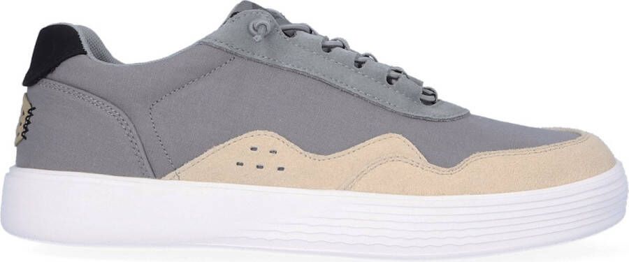 HEYDUDE Hudson Canvas Heren Sneakers Light Grey Almost White