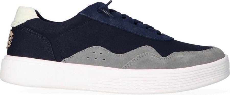 HEYDUDE Hudson Canvas Heren Sneakers Navy Grey