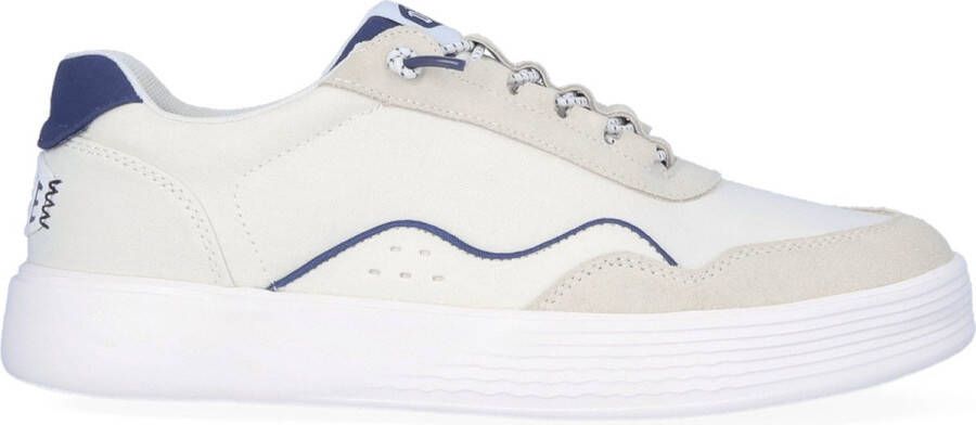 HEYDUDE Hudson Canvas Heren Sneakers White Navy