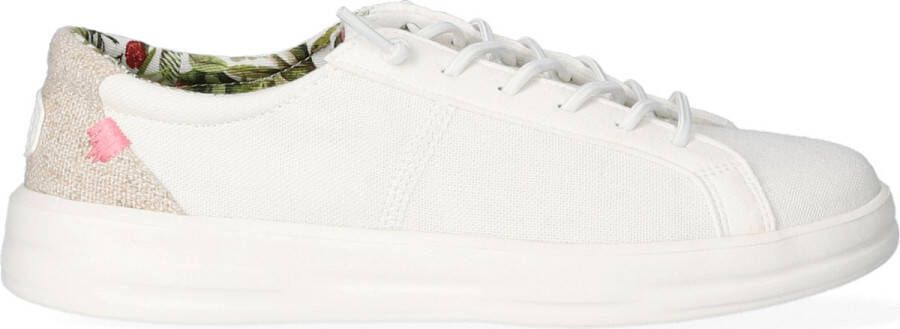 HEYDUDE Karina Dames Sneakers Natural Coconut White