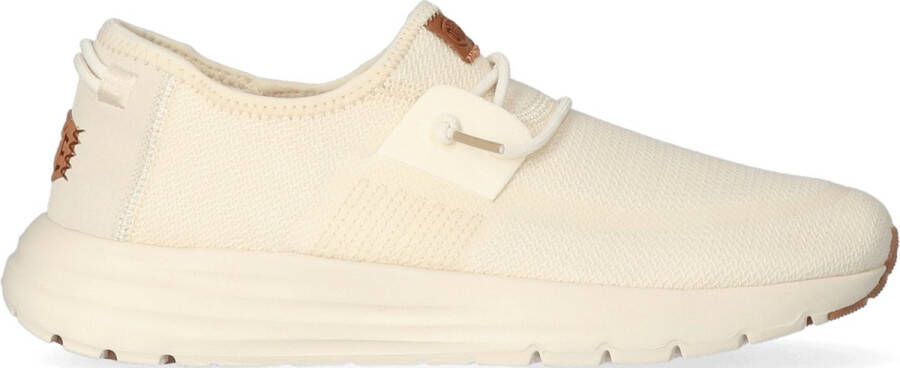 HEYDUDE Sirocco Neutrals Heren Sneakers Almost White White