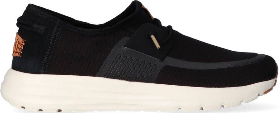 HEYDUDE Sirocco Neutrals Heren Sneakers Black White