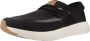 HEYDUDE Sirocco Neutrals Heren Sneakers Black White - Thumbnail 1