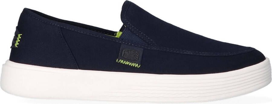 Hey Dude Canvas Mocassino Schoen Comfort Stijl Blue Heren