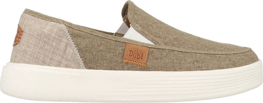 HEYDUDE Sunapee Craft Linen Heren Instappers Olive