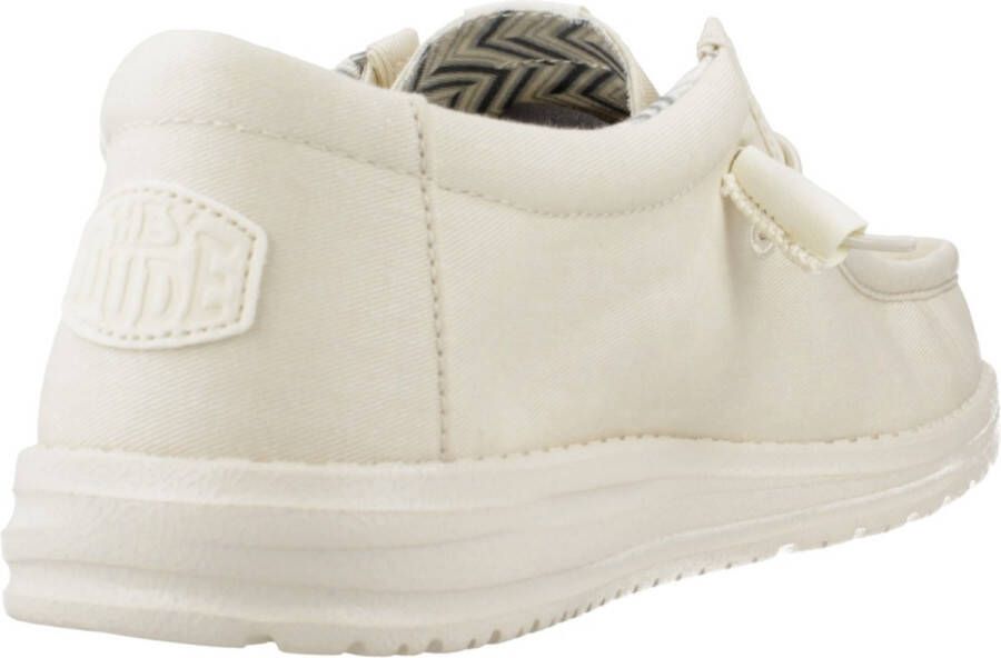 Hey Dude Canvas Instap Mocassin Schoen White Heren