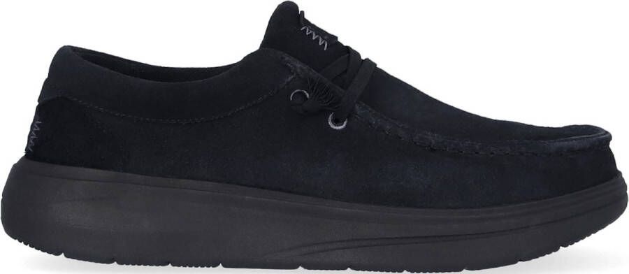 Hey Dude Geveterde schoenen in Wally X Suede Black Heren