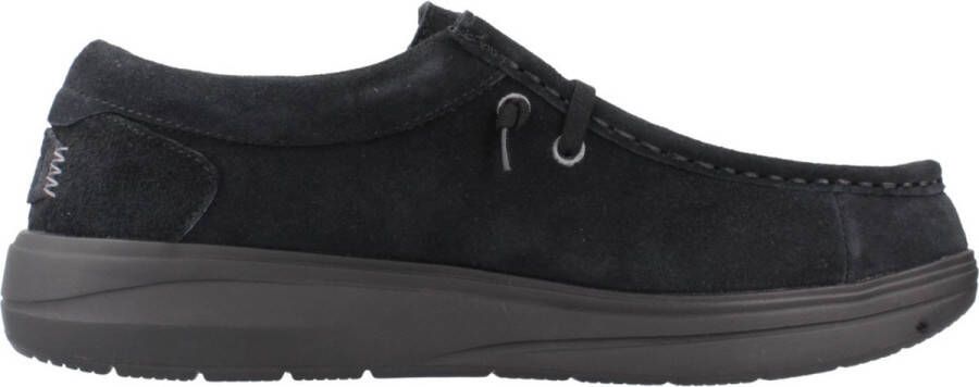 Hey Dude Geveterde schoenen in Wally X Suede Black Heren