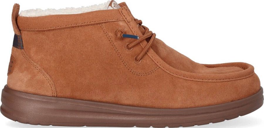 HEYDUDE Wally Mid GripR Warmth Heren Instappers Brown