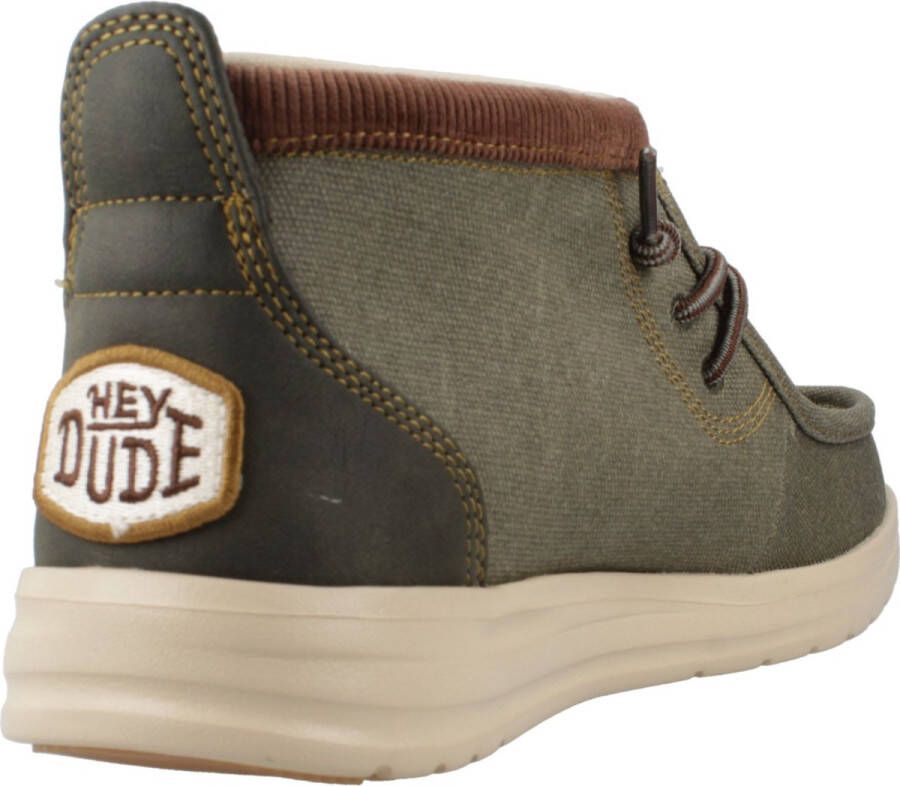 HEYDUDE Wally Mid GripR Workwear Heren Instappers Dusty Olive