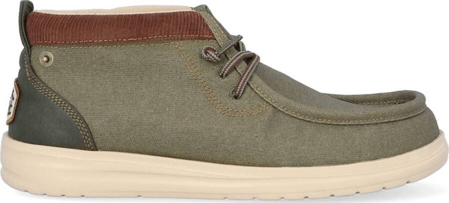 HEYDUDE Wally Mid GripR Workwear Heren Instappers Dusty Olive