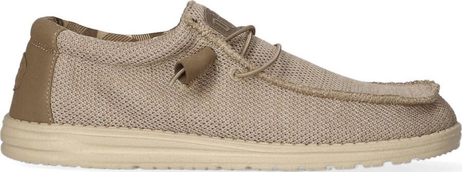 HEYDUDE Wally Sox Heren Instappers Beige