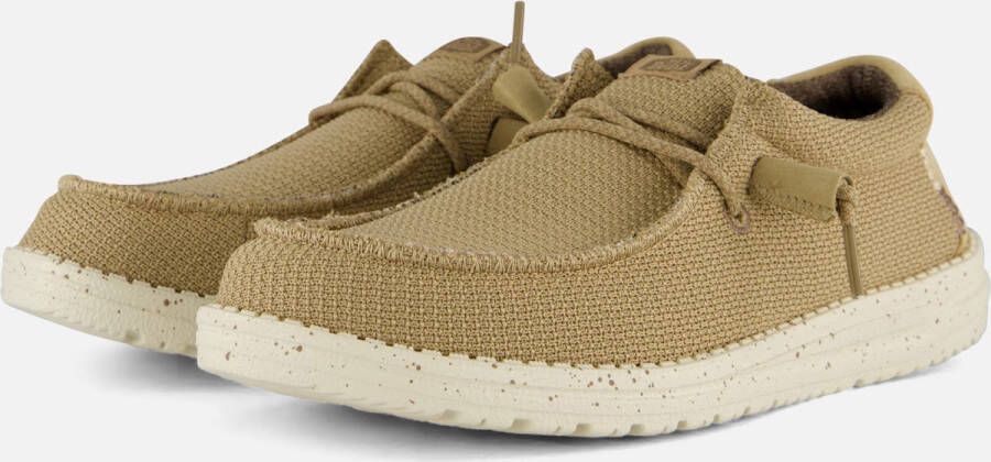 Hey Dude Sportieve Mesh Mocassin Schoenencollectie Beige Heren