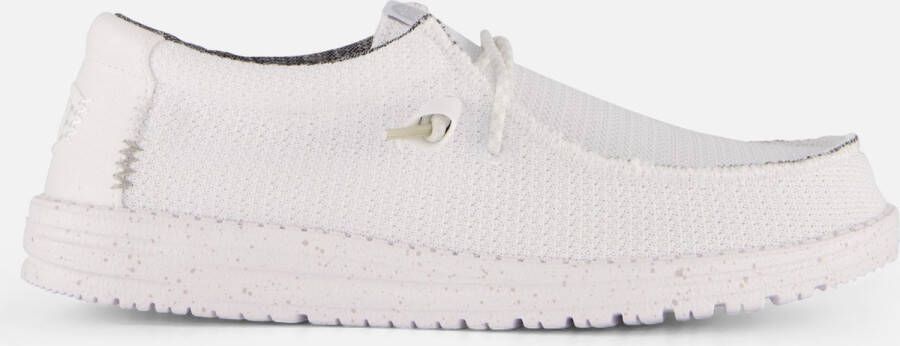 HEYDUDE Wally Sport Mesh Heren Instappers White White