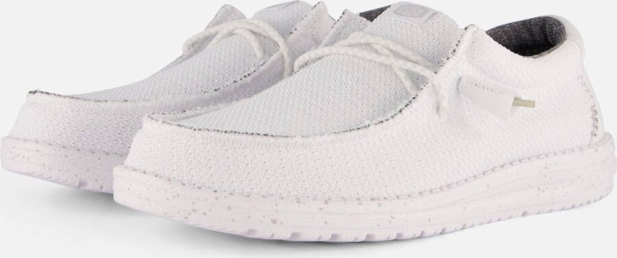 HEYDUDE Wally Sport Mesh Heren Instappers White White