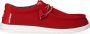 HEYDUDE Wally Sport Mesh Heren Instappers Dark Red - Thumbnail 3