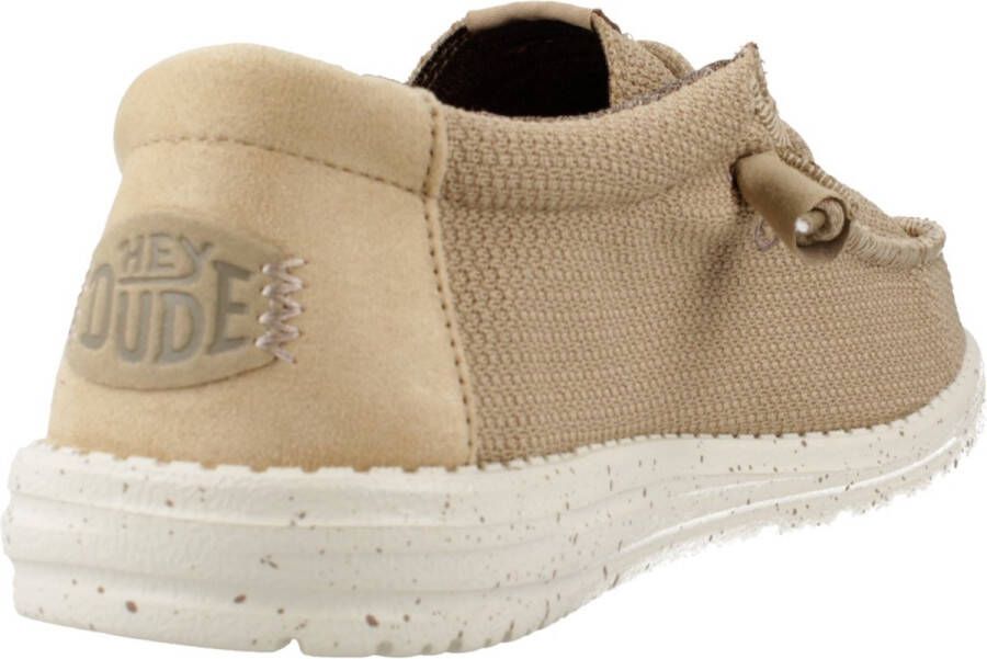 Hey Dude Sportieve Mesh Mocassin Schoenencollectie Beige Heren