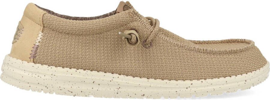 Hey Dude Sportieve Mesh Mocassin Schoenencollectie Beige Heren