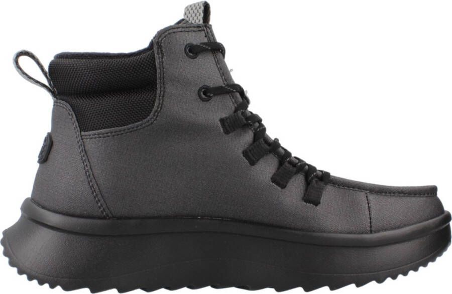 HEYDUDE Wendy Apres Coated Twill Dames Boots Black Black