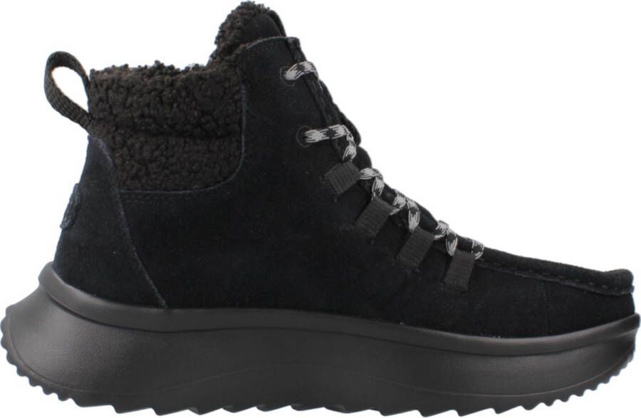 HEYDUDE Wendy Apres Suede Cozy Dames Boots Black Black