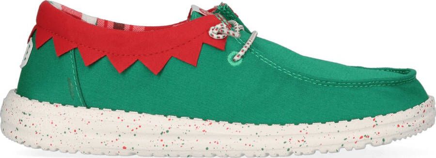 HEYDUDE Wendy Holiday Elf Dames Kerst Schoenen Green Red