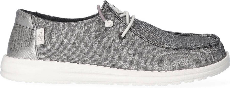 HEYDUDE Wendy Metallic Sparkle Dames Instappers Charcoal