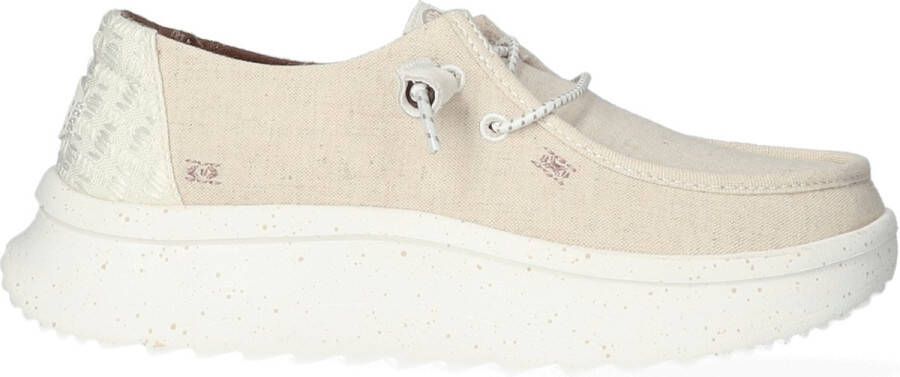 Hey Dude Platte Veterschoenen voor Dames Chambray Beige Dames