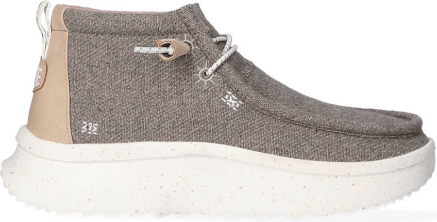 HEYDUDE Wendy Peak Hi Wool Instappers Grey