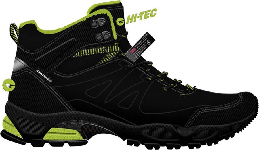 Hi-Tec Jackdaw Waterbestendig Insulated ZWART Wandelschoenen voor Mannen