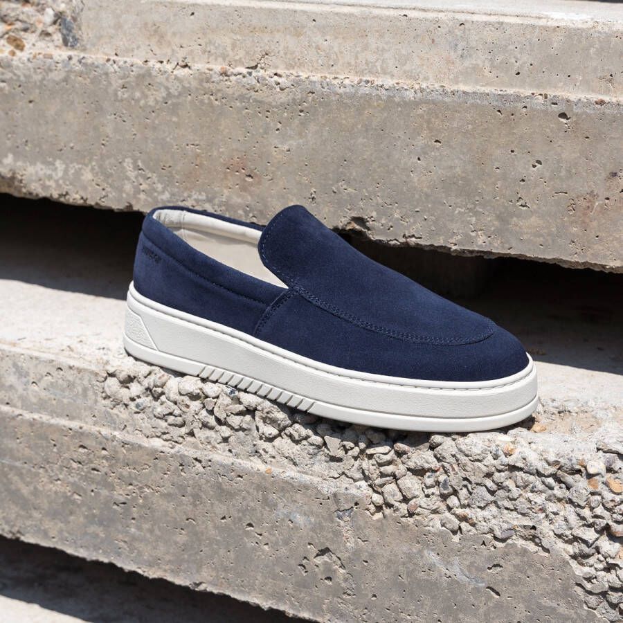 Hinson Miller Slip On Navy Suede