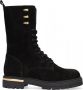 Hip H1431 Veterboots Laarzen Met Veters Meisjes Zwart - Thumbnail 2