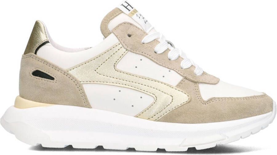 Hip Meisjes Lage Sneakers Beige Leer Suède Beige Dames