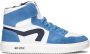 Hip H1665 suède sneakers blauw wit Jongens Leer Meerkleurig 28 - Thumbnail 2