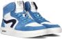 Hip H1665 suède sneakers blauw wit Jongens Leer Meerkleurig 28 - Thumbnail 6