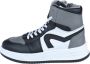 Hip leren sneakers zwart grijs wit Jongens Leer Meerkleurig 36 - Thumbnail 1