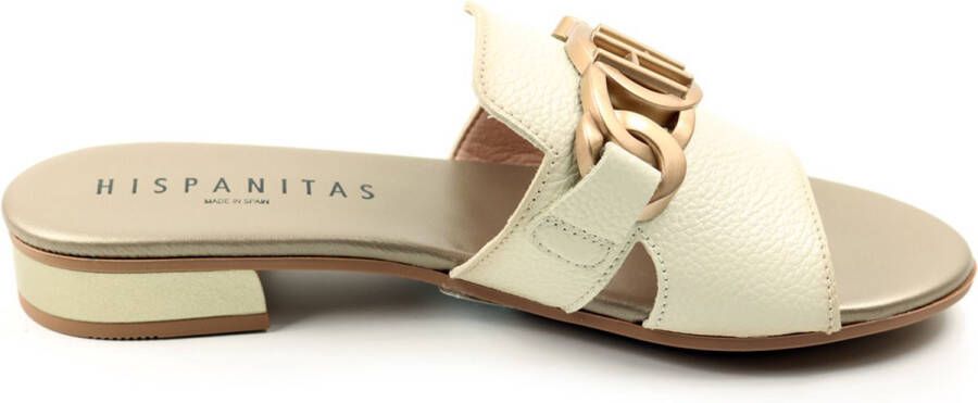 Hispanitas Leren sandaal Lena Beige Dames - Foto 1