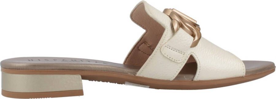 Hispanitas Leren sandaal Lena Beige Dames