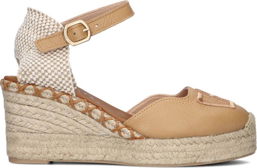 Hispanitas Hv243449 Espadrilles Met Sleehak Dames Bruin