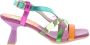 Hispanitas Multi Color Leren Jurk Sandalen Multicolor Dames - Thumbnail 1