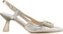 Hispanitas Dames Pumps Damesschoenen Leer Kitten heel hoogte CHV243356 Zilver - Thumbnail 1