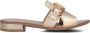 HISPANITAS Slippers Dames Hv243268 Maat: 38 Materiaal: Leer Kleur: Goud - Thumbnail 1