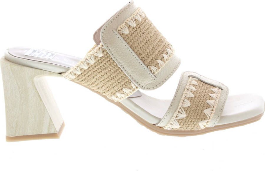 HISPANITAS Muiltjes Dames Hv253946 Maat: 42 Materiaal: Leer Kleur: Beige