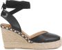 HISPANITAS Espadrilles Dames Hv243382 Maat: 39 Materiaal: Leer Kleur: Zwart - Thumbnail 1