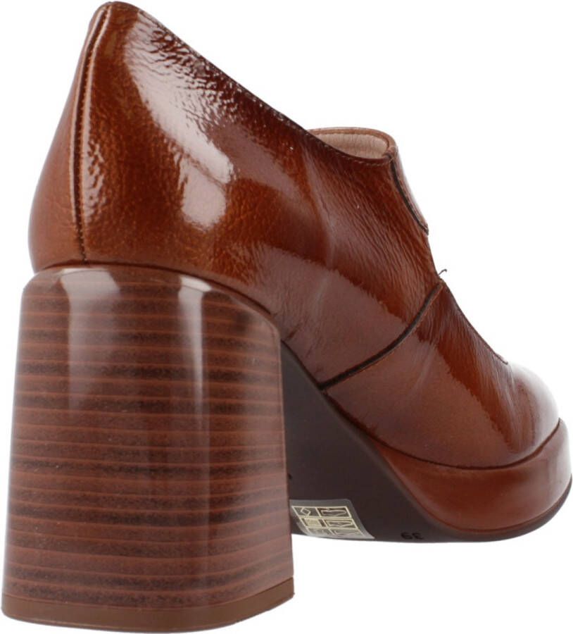 Hispanitas Bruin leren Mary Jane pumps Brown Dames