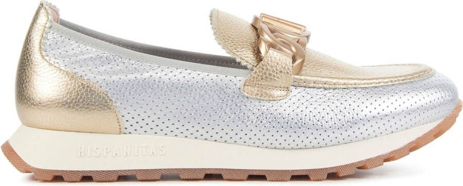 Hispanitas Instappers Dames Instapschoenen Damesschoenen Leer HV243432 Goud